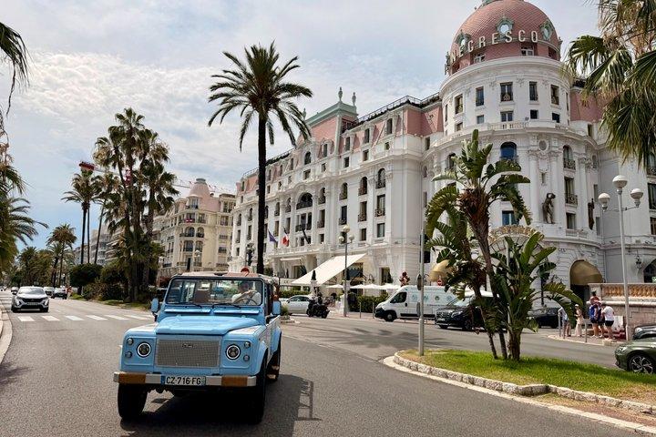 Excursion sur la Côte d'Azur en Land Rover Defender vintage