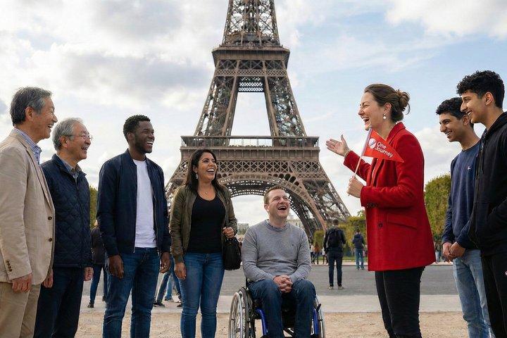 Visite de l'ascenseur de la Tour Eiffel avec guide interactif+sommet facultatif