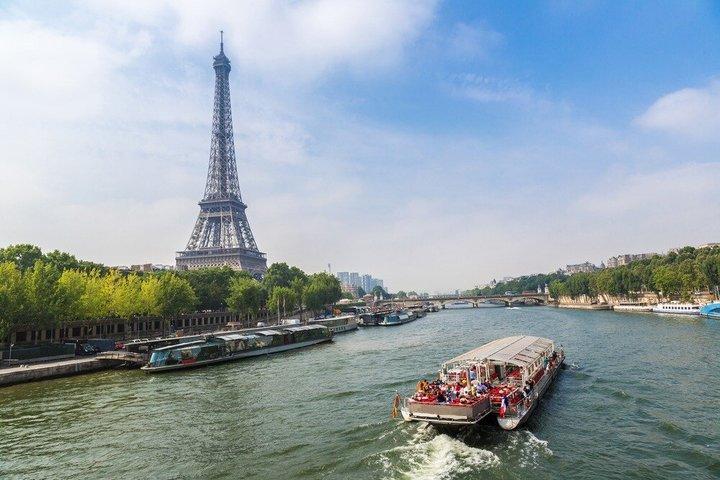 Tour Eiffel avec sommet en option et croisière sur la Seine