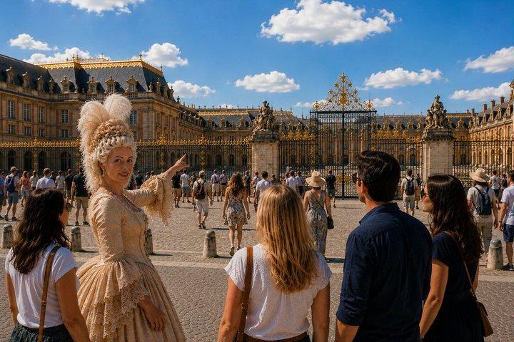 Expérience de promenade à Versailles avec Marie-Antoinette et actrice