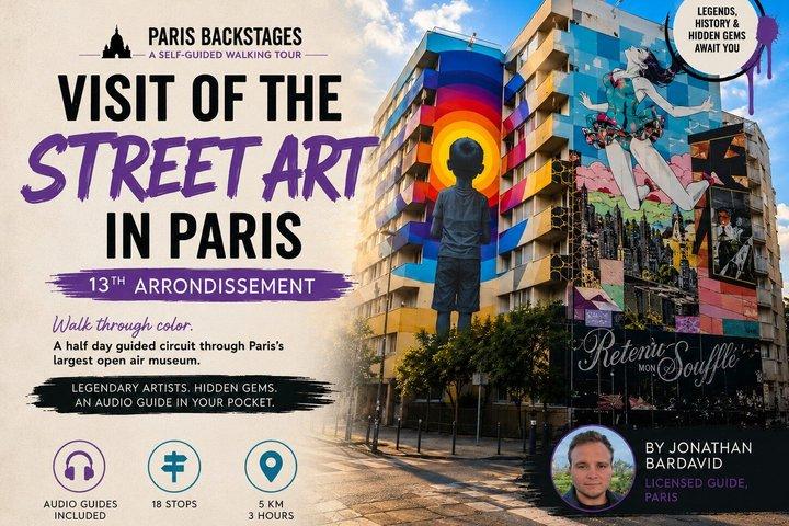 Street Art dans le 13e arrondissement de Paris Visite guidée audio autonome