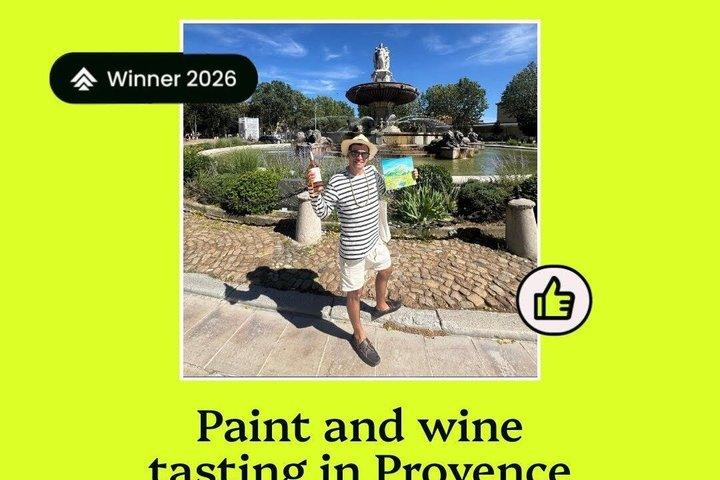 Peinture et dégustation de vin en Provence