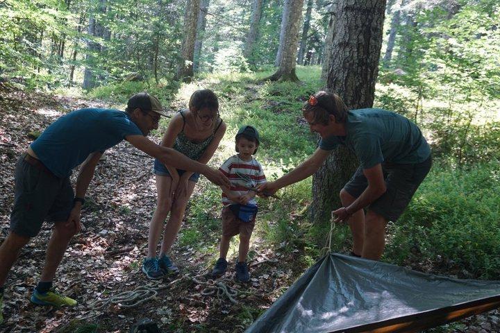 Aventure Naturaliste avec Bivouac en Forêt