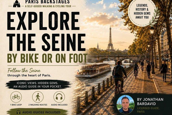 Visite guidée autonome le long de la Seine à Paris
