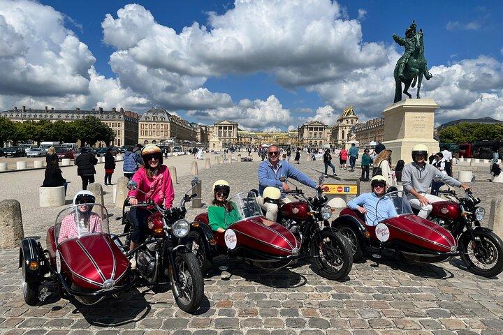 Visite d'une journée du château de Versailles et du domaine en side-car