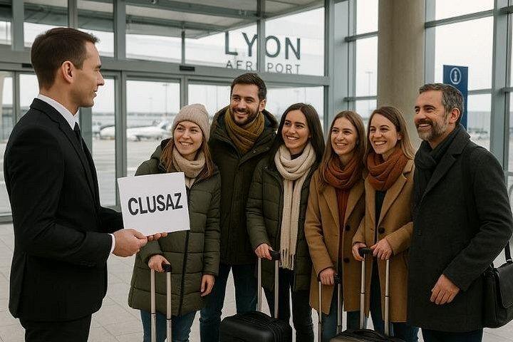 Transport en camionnette privée de Aéroport Lyon à La Clusaz