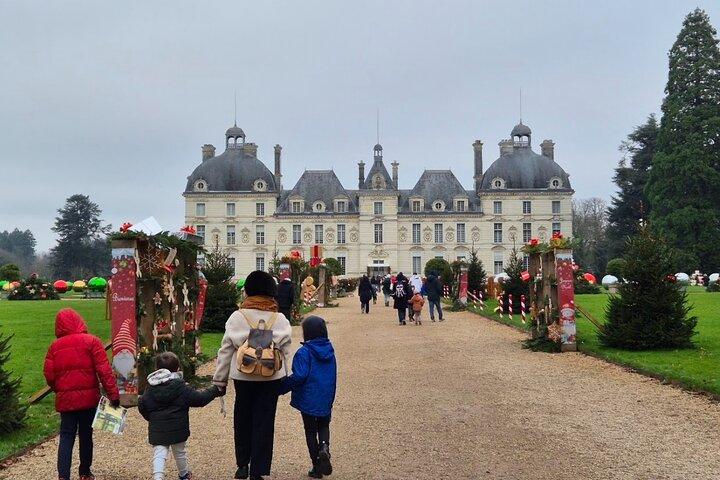 Noël dans les châteaux de la Vallée de la Loire depuis Paris avec du Champagne
