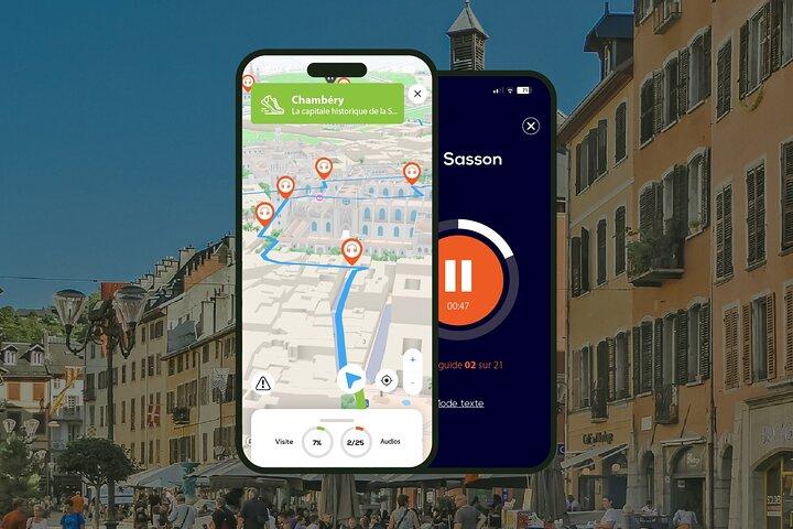 Chambéry Visite audioguidée à pied 1h30 et 23 commentaires audios
