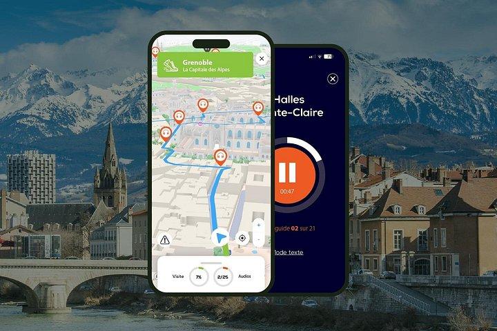 Grenoble Visite audioguidée à pied 2h20 et 19 commentaires audios
