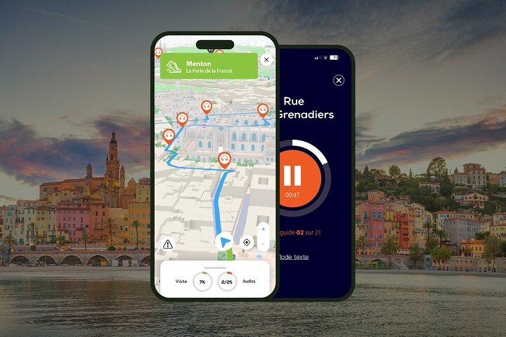 Menton Visite audioguidée à pied 2h00 et 22 commentaires audios