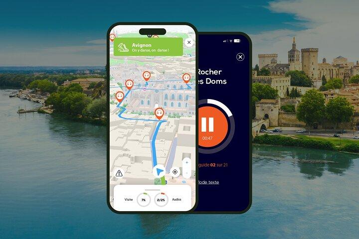 Avignon Visite audioguidée à pied 2h10 et 27 commentaires audios
