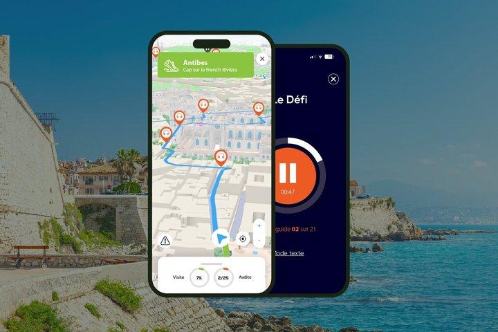 Antibes Visite audioguidée à pied 1h15 et 22 commentaires audios