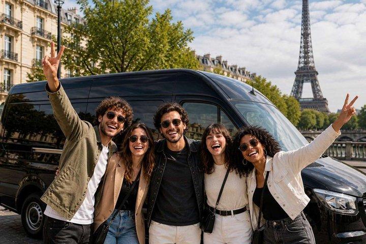 Tour de Paris en petit groupe en minibus et croisière sur la Seine