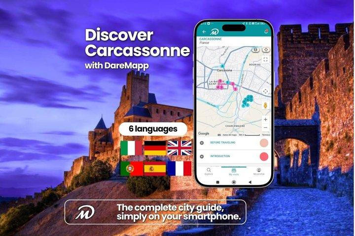 À Carcassonne : Visite guidée privée avec votre mobile