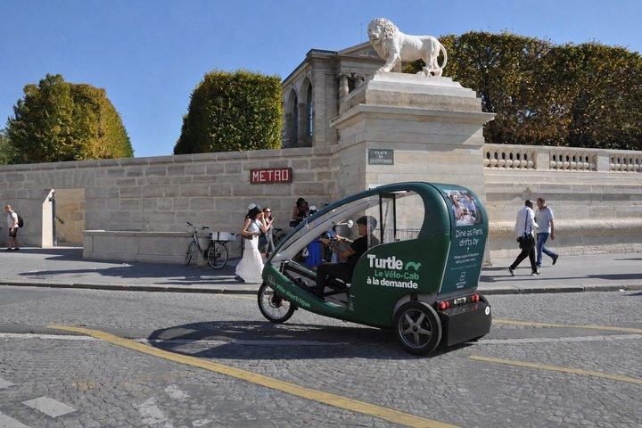 Paris sur Mesure Vélo Cab Privé avec Chauffeur Demi ou Journée