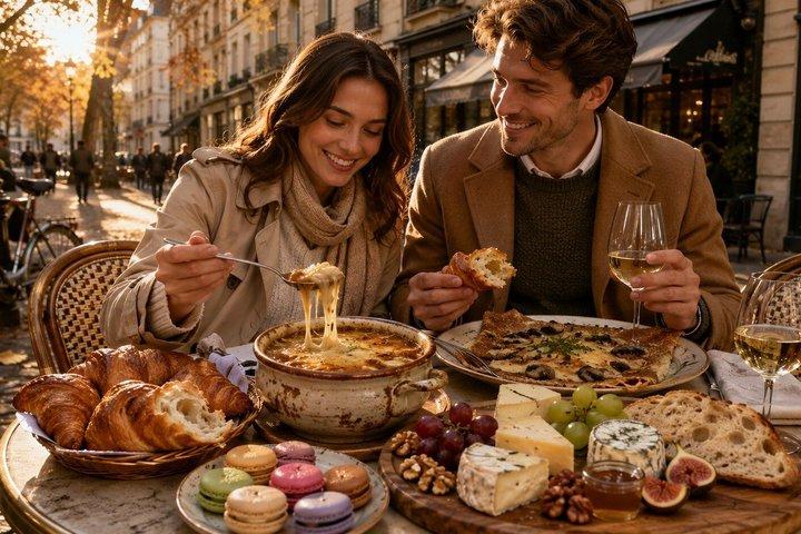 Promenade gastronomique végétarienne d'automne à Le Marais, Paris