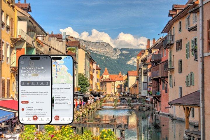 Visite guidée autonome en podcast d'Annecy : la double couronne des Alpes