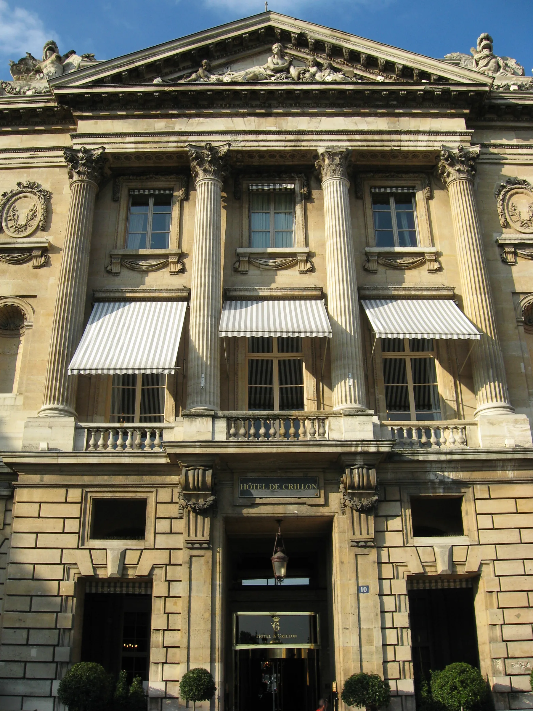 Hôtel de Crillon (photo Wikimedia Commons)
